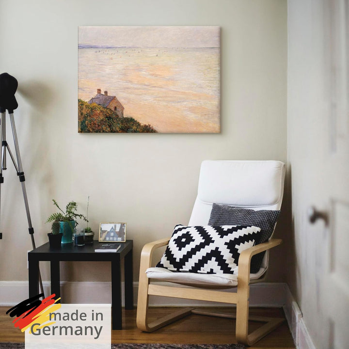 ARTland Leinwandbilder Wandbild Bild auf Leinwand 60x45 cm Wanddeko Landschaften Horizont Meer Stran
