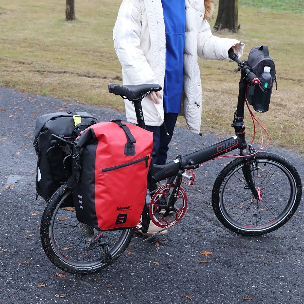 Rhinowalk 25L Fahrradtasche Wasserdicht Gepäckträgertasche Fahrrad Laptop Gepäckträger Seitentaschen