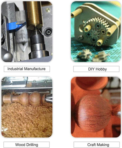 Mini Handbohrer Präzise Live Revolving Center mit Schraubenschlüssel für Mini Drehmaschine DIY Holzb