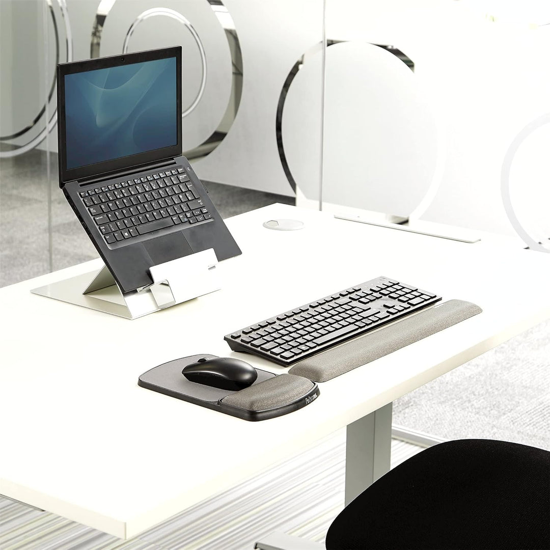 Fellowes Premium Gel Handgelenkauflage mit Mauspad Graphit grau, grau