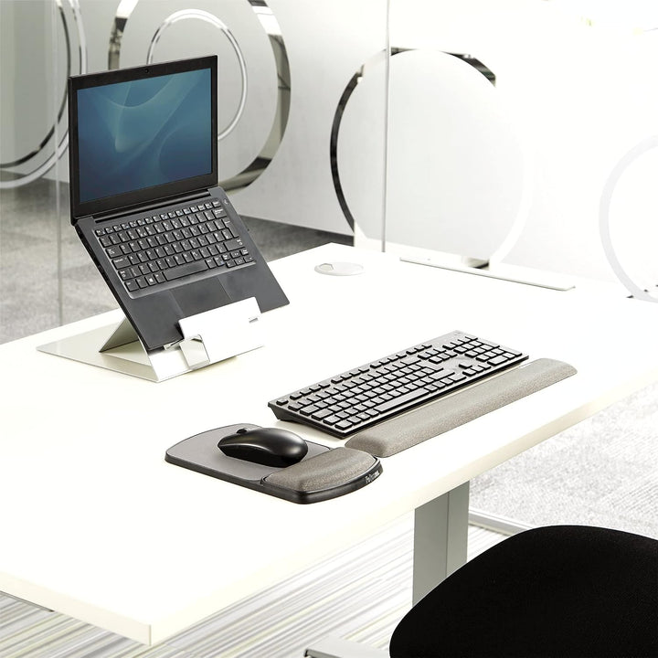 Fellowes Premium Gel Handgelenkauflage mit Mauspad Graphit grau, grau