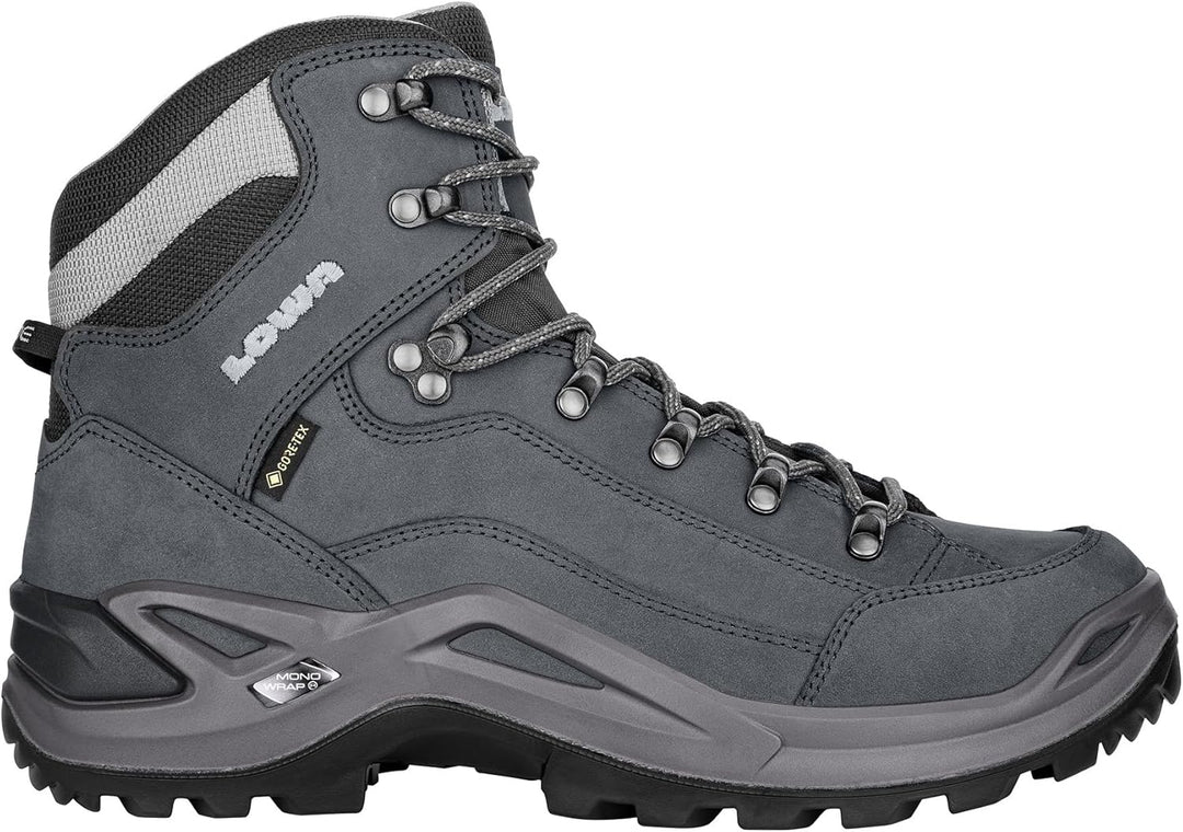 LOWA Renegade GTX MID Unisex Wanderstiefel Outdoor Goretex 47 EU Grau, 47 EU Grau