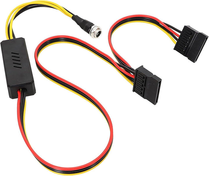 YHAILI SATA-Kabel DC 5,5 x 2,5 auf Stromkabel 12 V auf 5 V DC5525 auf Splitter-Steckverbinder, Kabel
