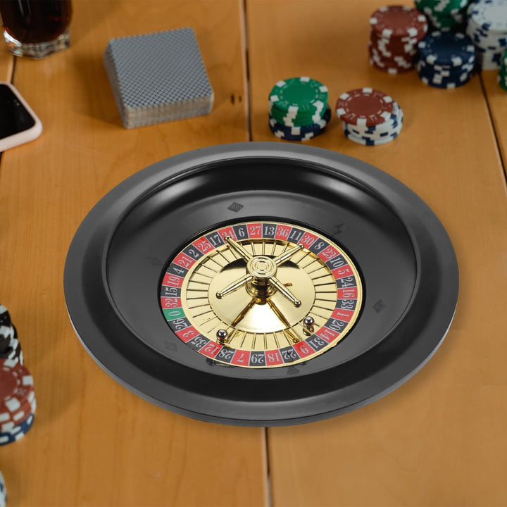 Didiseaon Kreativer Poker-Roulette-Wheel Für Partys Spielrad Robust Tragbar Für Geburtstagsfeiern Ha