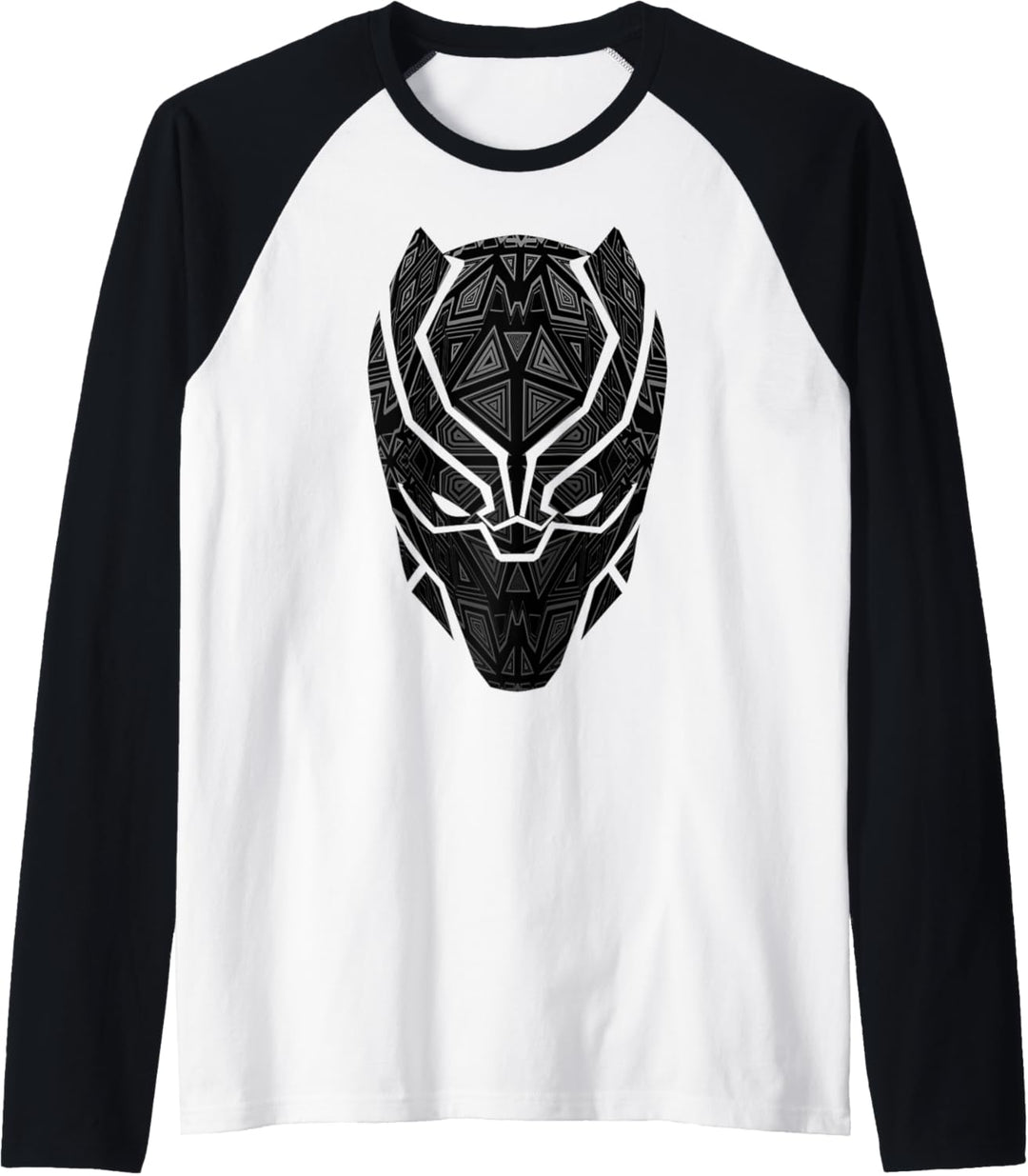 Marvel Black Panther Geometric Prism Mask Raglan