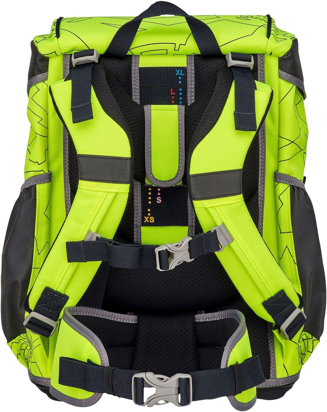 DerDieDas ErgoFlex Superflash Neon - Schulranzen Set 5tlg. 800g Gelb, Gelb