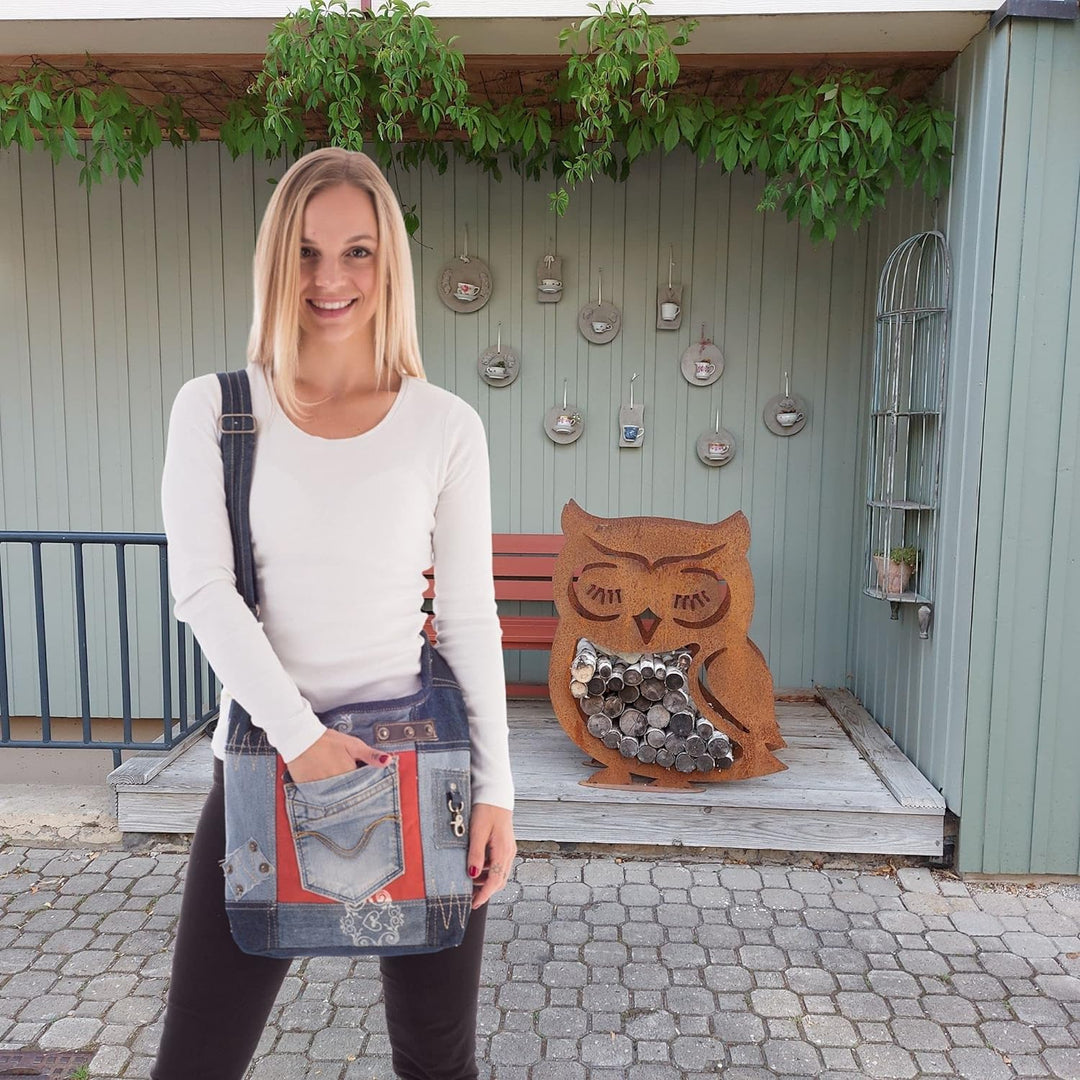 Sunsa Damen Tasche Umhängetasche, Canvas bag, Jeans/Denim Taschen, Hobo Schultertasche Damentaschen