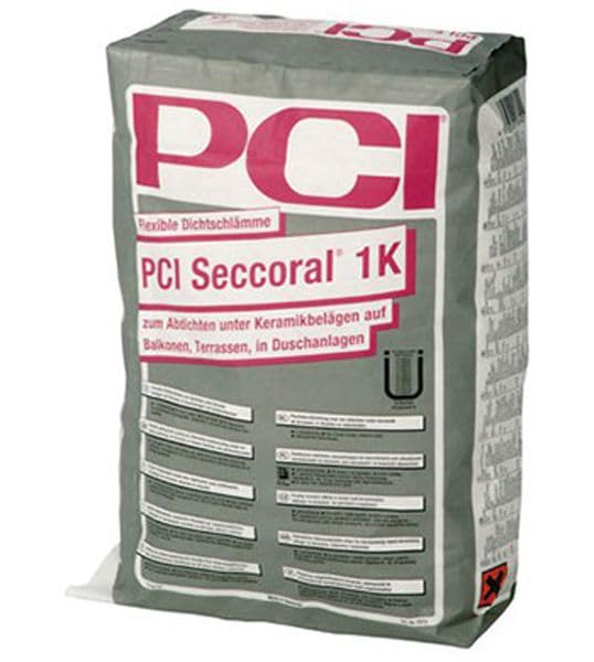 PCI SECCORAL 1K Flexible Dichtschlämme 15 kg - Für Innen & Aussen - Boden & Wand