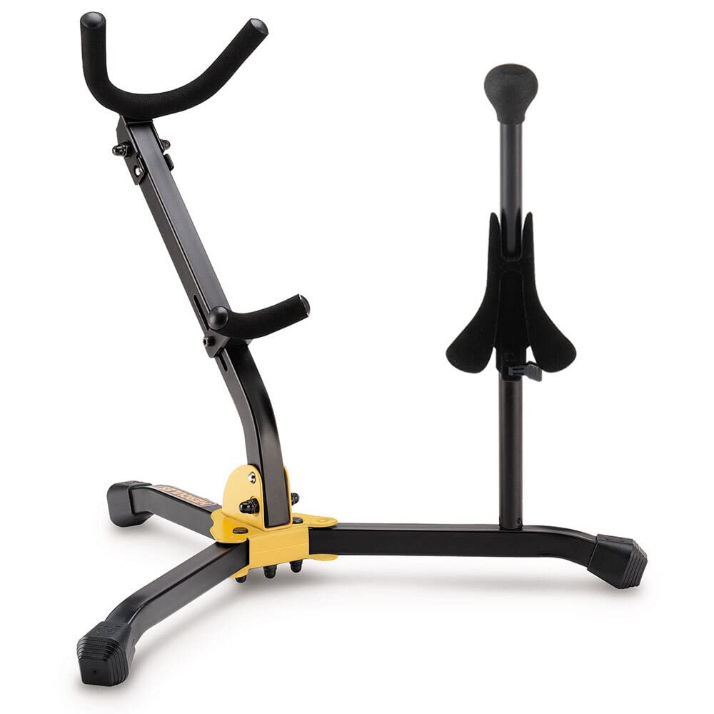 Hercules DS533BB Stand for 1 Alto/Tenor SAX and 1 Soprano SAX with bag Originalversion, Originalvers