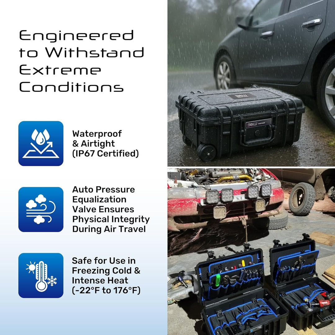 B&W Werkzeugkoffer JUMBO 6700, 117.19/P-G (Lieferung erfolgt ohne Werkzeug), tool.case PP.435.PT Sch