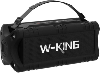 Bluetooth Lautsprecher, W-KING 30W Tragbarer Musikbox, 5000mAh Batterie, 24-Stunden Akkulaufzeit, Wa