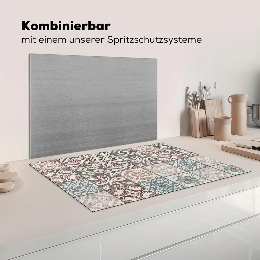 KitchenYeah© Herdabdeckplatte Einteilig Ceranfeld Abdeckplatte für | 81x52 cm - Induktionsschutz Cer