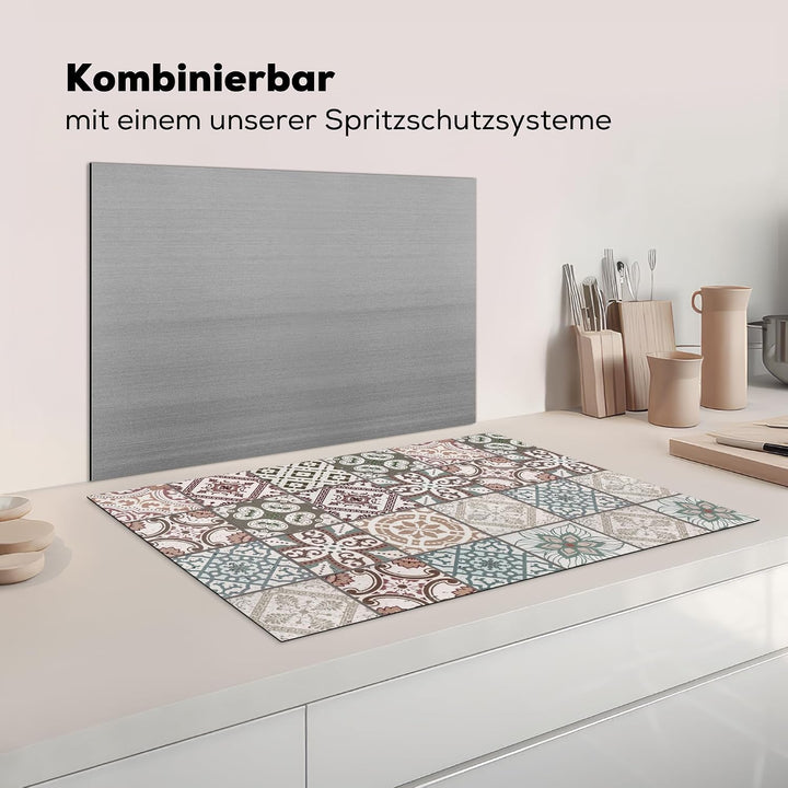 KitchenYeah© Herdabdeckplatte Einteilig Ceranfeld Abdeckplatte für | 81x52 cm - Induktionsschutz Cer