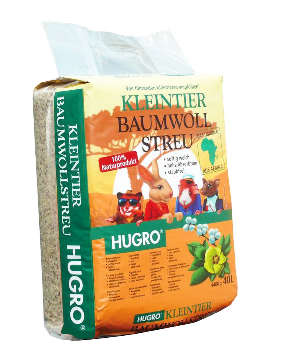 Hugro 098409 Nager Baumwollstreu, 40 Liter, 40 l