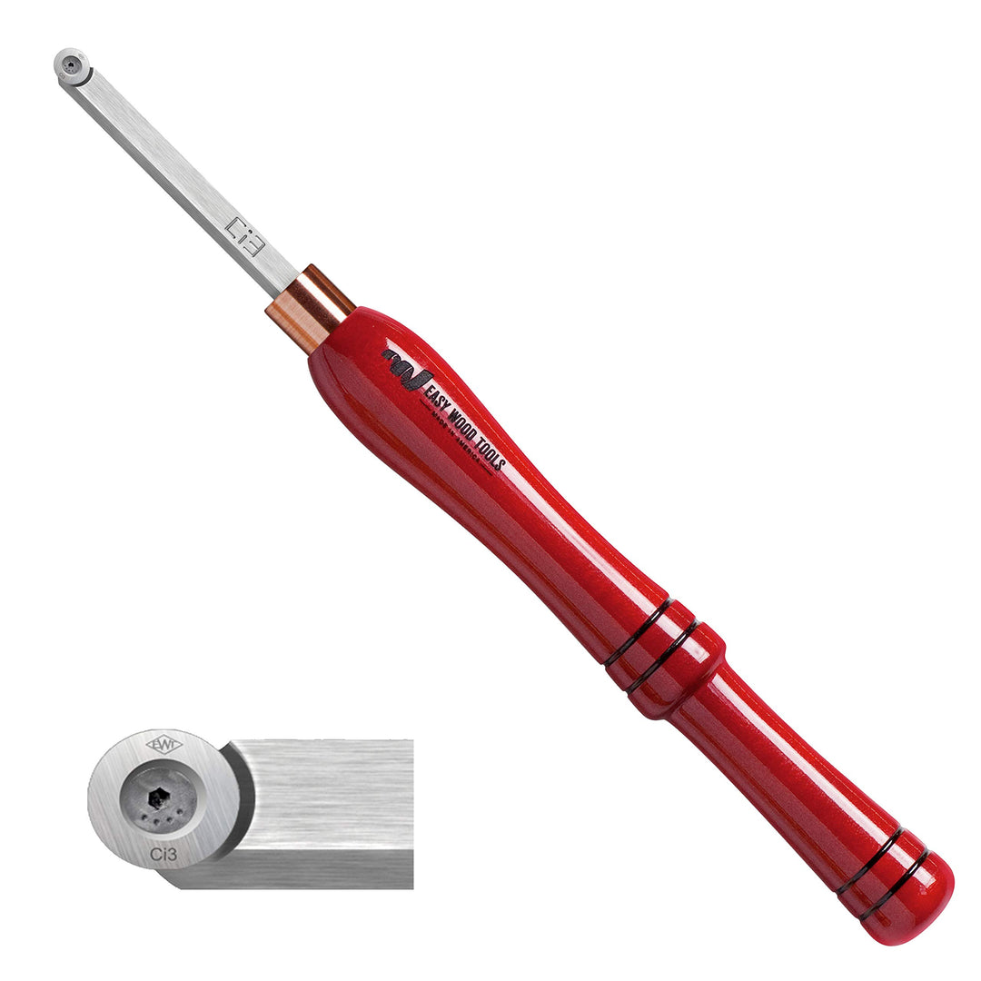 Easy Wood Tools Mini-Grösse Finisher (6200) Werkzeuge zum Drechseln, Hartmetall-Drechselwerkzeuge, H