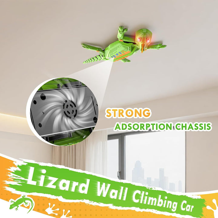 Wall Crawler Gecko, Ferngesteuerter Gecko, der an Wänden und Decken entlang krabbelt, Eidechse Robot