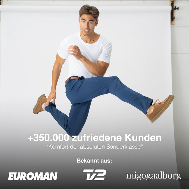 Performance Pants Herren - Stilvolle Slim Fit Herren Hosen Stretch - Hosen Herren Stretch - Angenehm