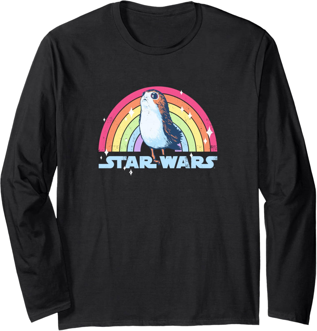 Star Wars Porg Rainbow Pride Langarmshirt