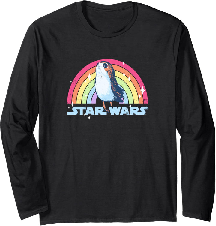 Star Wars Porg Rainbow Pride Langarmshirt