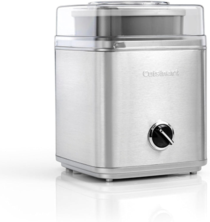 Cuisinart Eismaschine Ice Cream Deluxe, 2 L Fassungsvermögen, Edelstahl, ICE30BCE 1x 2L Uno Cream Si