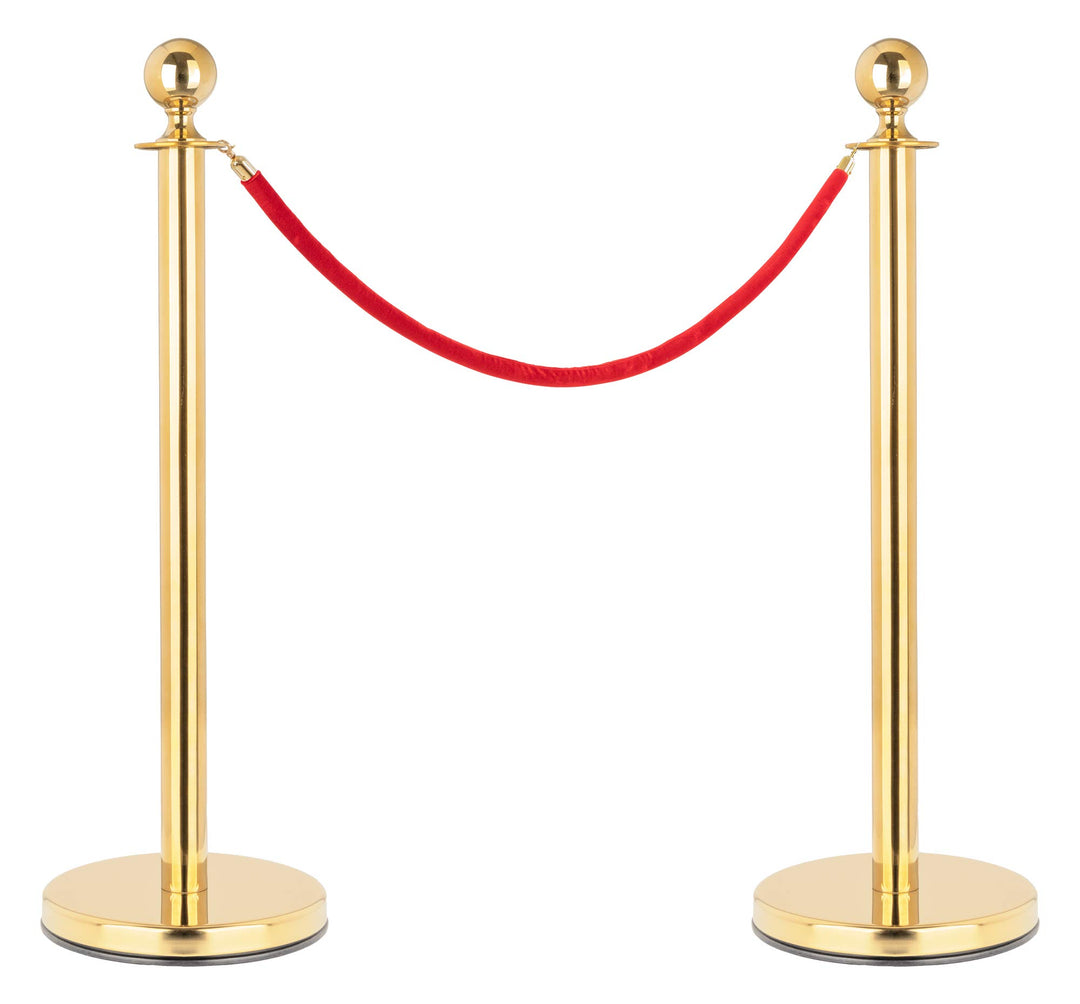 Stagecaptain PLS-150 Deluxe 2.1-150G Absperrständer Personenleitsystem - 2 Edelstahl-Stative und 1 r