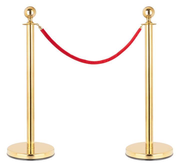 Stagecaptain PLS-150 Deluxe 2.1-150G Absperrständer Personenleitsystem - 2 Edelstahl-Stative und 1 r