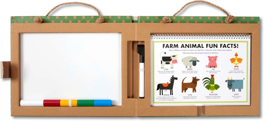 Melissa & Doug | Natural Play: Spielen, Zeichnen, Kreieren, Wiederverwendbares | Mal & Magnet-Set -