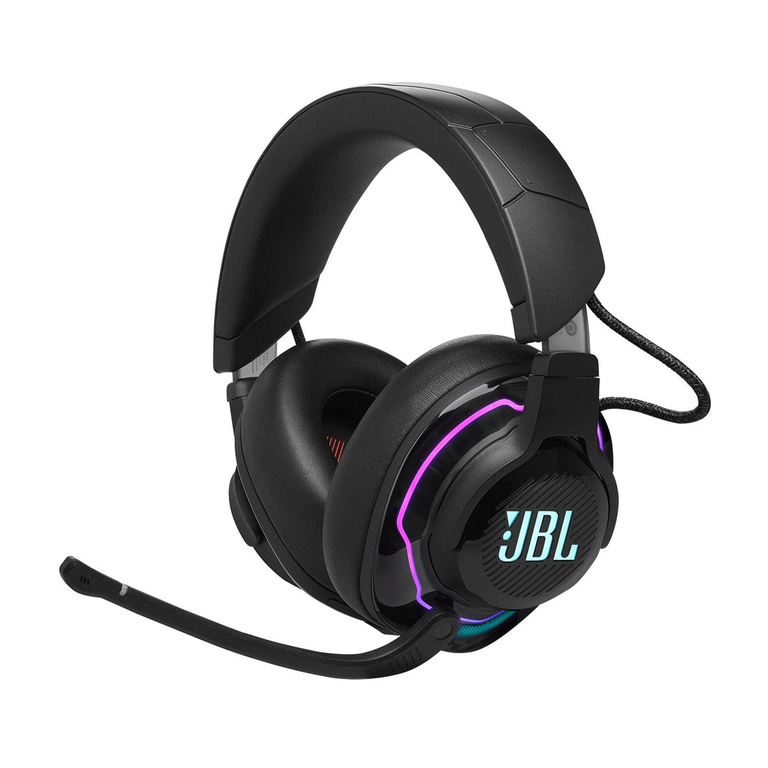 JBL Quantum 910 Over-Ear Gaming Kopfhörer – Wireless 2,4 GHz, Bluetooth 5.2 und 3,5 mm Klinke – Mit