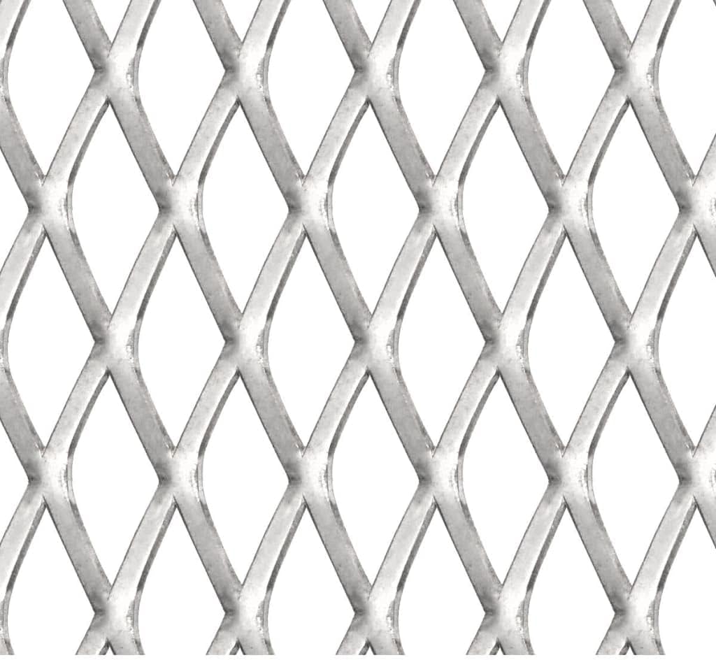 vidaXL Gittermatte Gitterpaneel Streckmetall Edelstahl Gitter 50×50cm 45×20×4mm