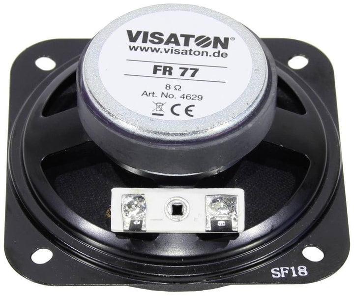 Best Price Square Visaton FR 77-8 Ohm 3 Zoll 7.7 cm Breitbänder 5 W 8 Ω Schwarz