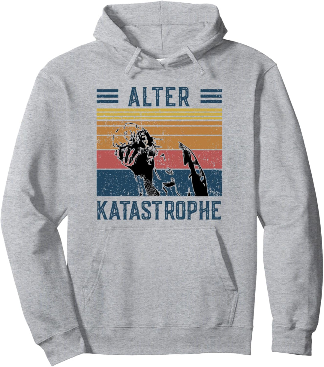 Vintage Lustiger Spruch Alter Katastrophe Facepalm Cain Pullover Hoodie