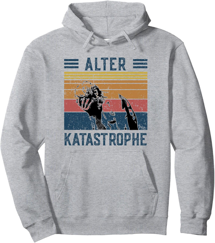 Vintage Lustiger Spruch Alter Katastrophe Facepalm Cain Pullover Hoodie