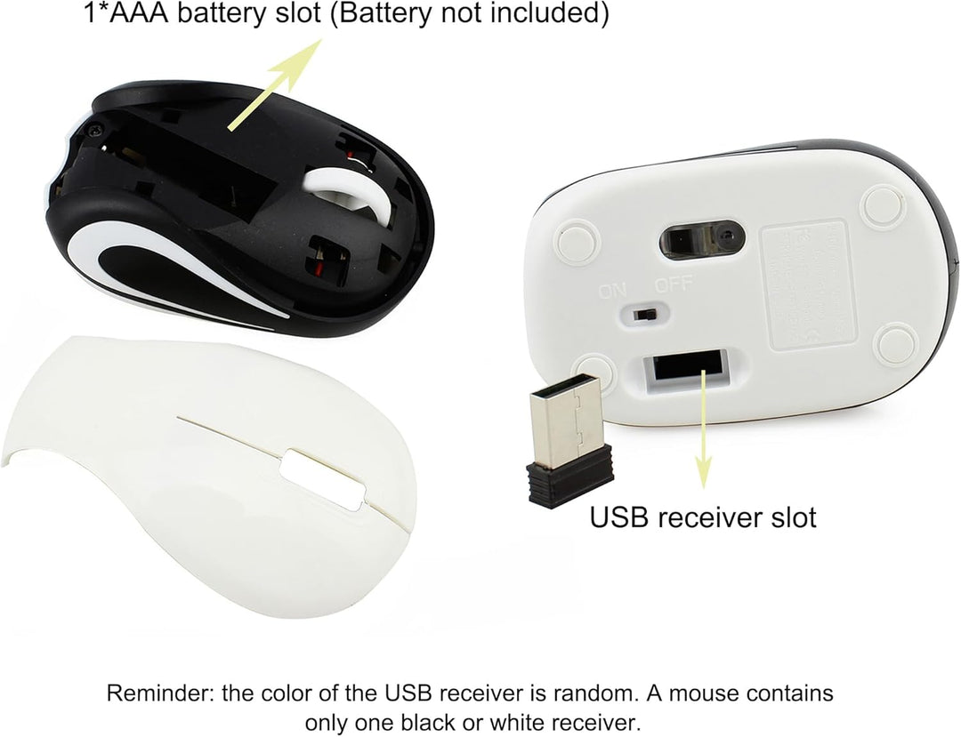 Kabellose Maus Niedliche Mini-Computermaus Kleine Grösse Tasche Tragbare Kompakte Reise USB Optische