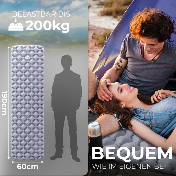 Isomatte Outdoor [Kleines Packmass & Ultraleicht] Luftmatratze perfekt für Camping, Wandern, Backpac