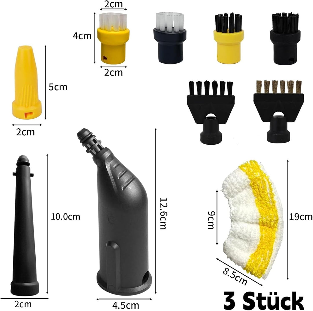 12 Stück Kompatibel für Kärcher Dampfreiniger Zubehör, Ersatzteile für Dampfreiniger Kärcher SC1 SC2