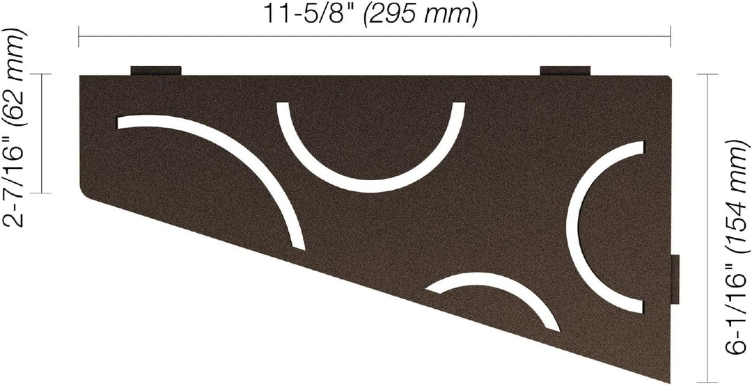 Schlüter SHELF-E-S3 Curve Bronze, Bronze