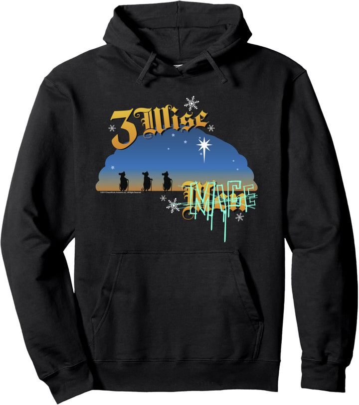 Shrek 3 Wise Mice Sunset Holiday Text Poster Pullover Hoodie