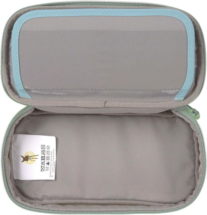 LÄSSIG Schlampermäppchen Stiftemäppchen School Spacy Pencil Case Unique, Blue/Neon-yellow