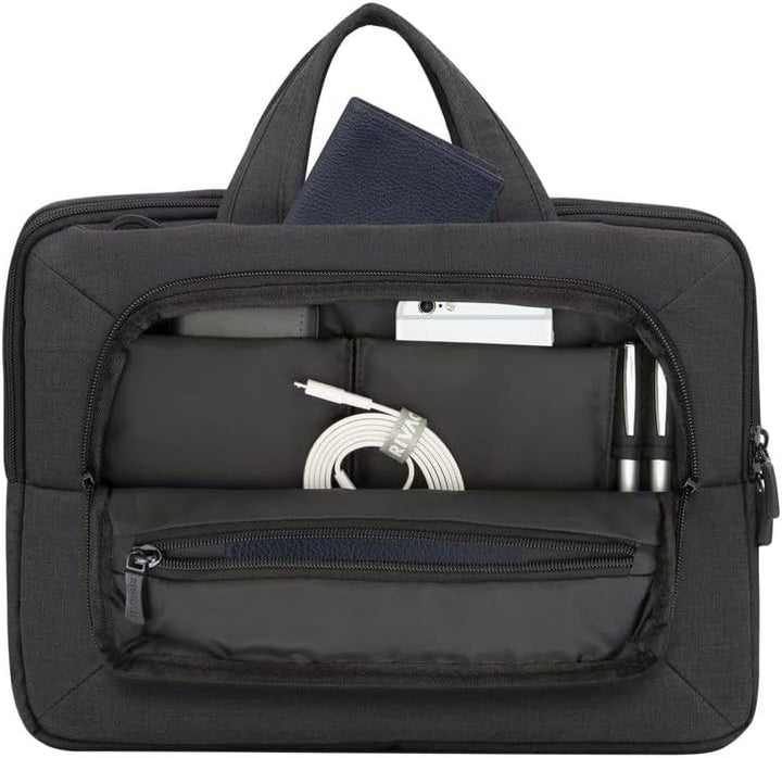 RIVACASE Tasche für Laptops bis 13.3“ – Leichte und stillvolle Notebooktasche mit Zubehör Fächern un