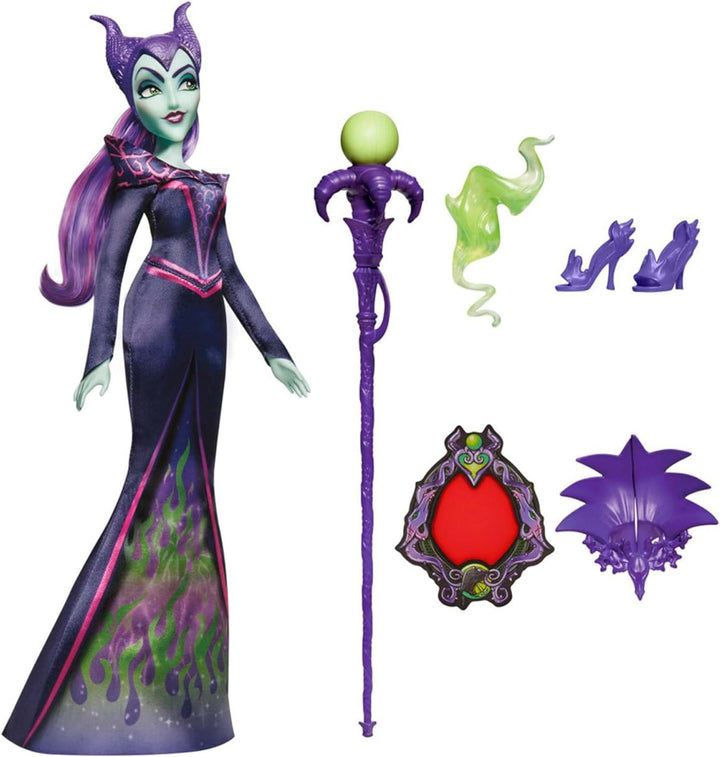 Disney Schurkin Malefiz Modepuppe, Accessoires und abnehmbare Kleidung, Disney Schurkinnen Spielzeug