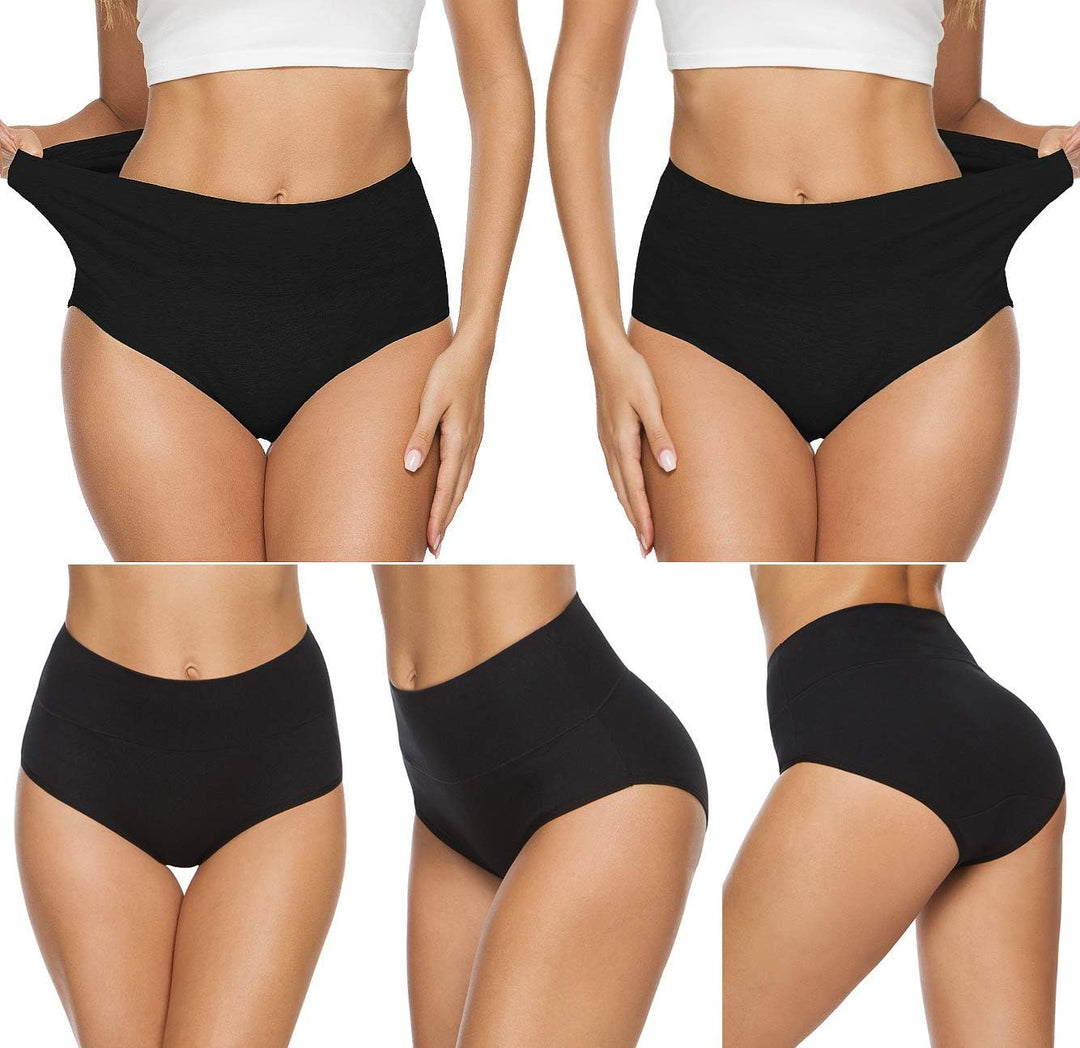 Wealurre Unterhosen Damen Baumwolle Unterwäsche Hohe Taille High Waist Slip Damen Weich Wochenbett U