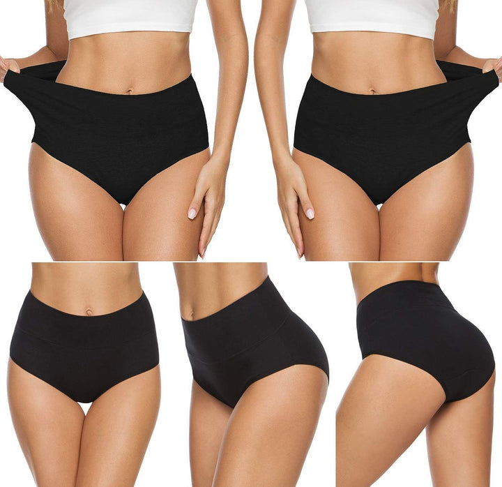 Wealurre Unterhosen Damen Baumwolle Unterwäsche Hohe Taille High Waist Slip Damen Weich Wochenbett U