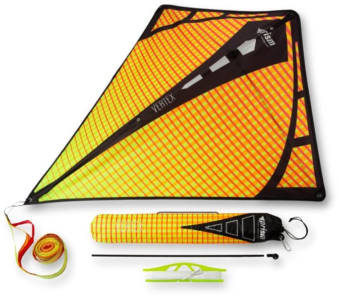 Prism Kite Technology Vertex High Flying Diamond Kite with 10' Long Triple Streamer Tail Infrarot, I