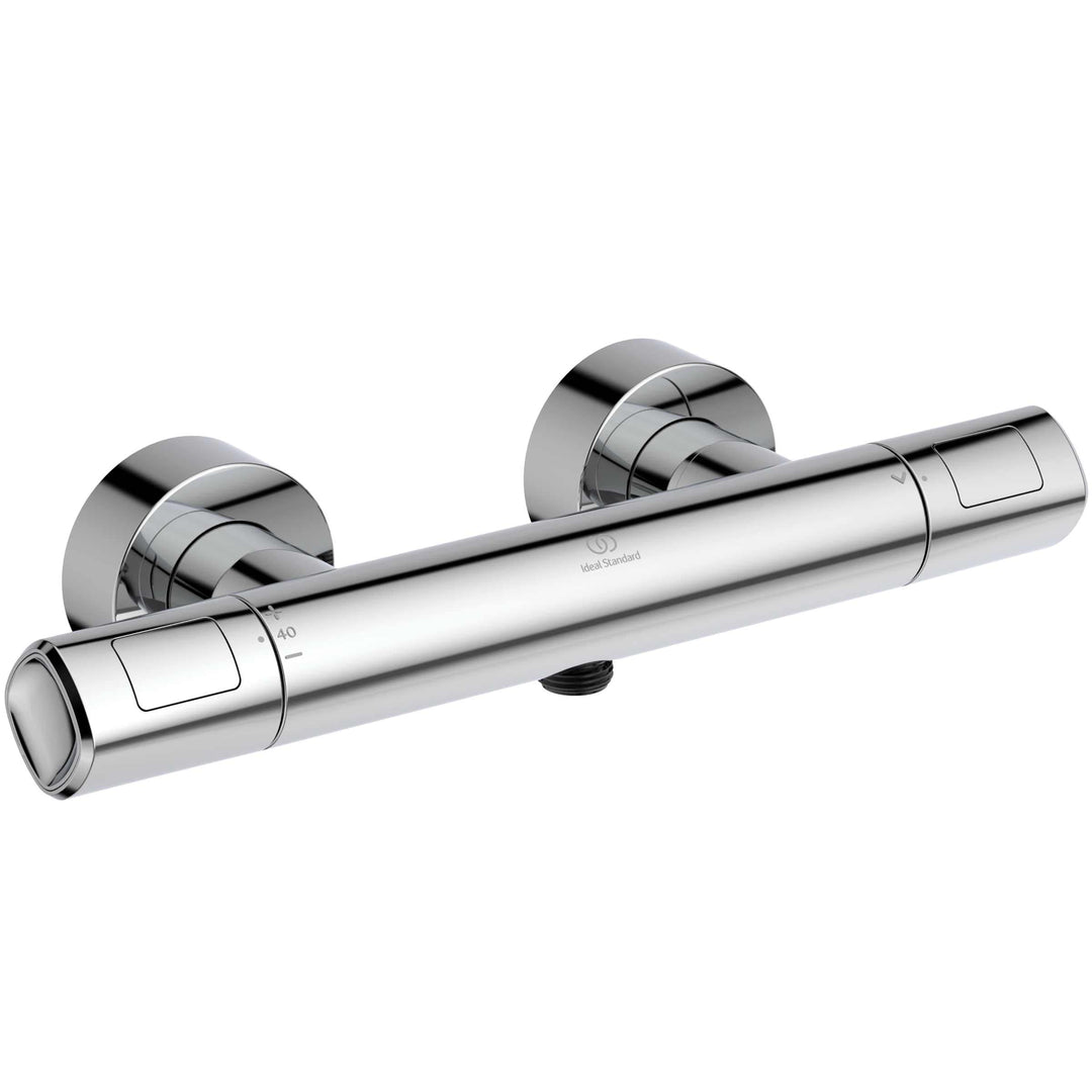 Ideal Standard A7229AA Ceratherm T100 Brausethermostat Aufputz chrom Zeitgenössisch Aufputz Chrom, Z