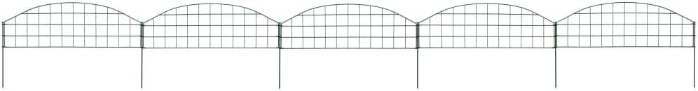 Susany Teichzaun-Set Gartenzaun Teich, Zaun, Set, Gitterzaun Mit 5 Zaunpaneele und 6 Befestigungspfo