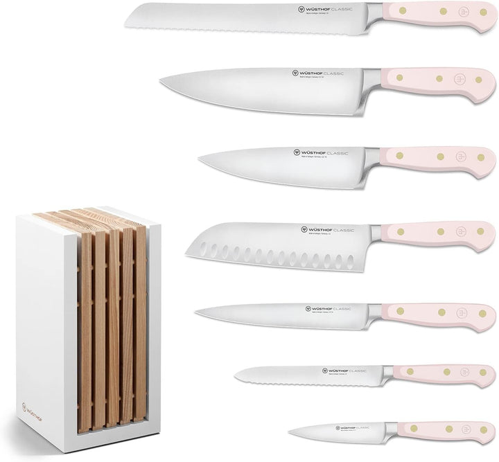WÜSTHOF Classic Messerblock mit 7 Messern, Pink Himalayan Salt (Rosa), Pink Himalayan Salt