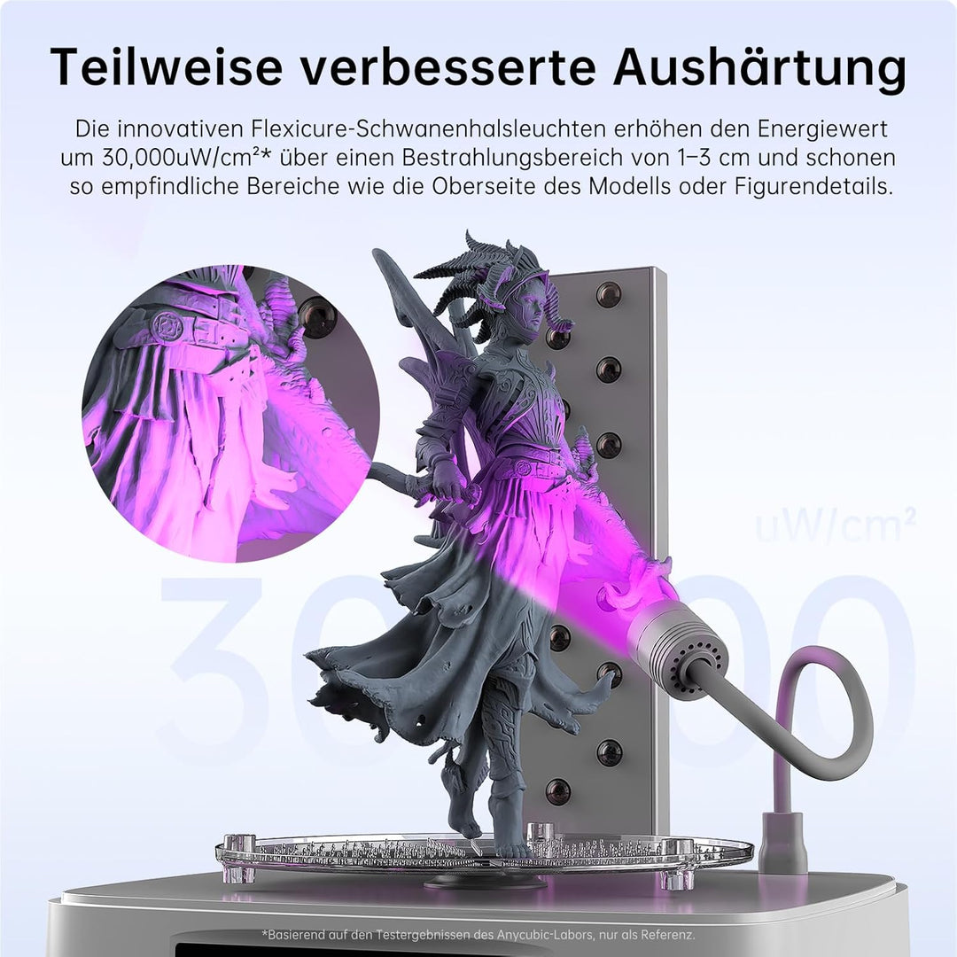 ANYCUBIC Wash and Cure 3 Plus, mit Schwanenhalsbeleuchtung, Dual-Layer-Design und IPA-Einsparung, fü