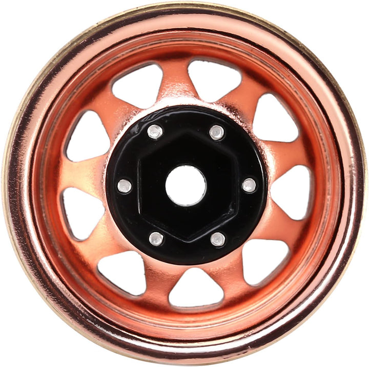INJORA 1.0 Beadlock Rad mit Messing Ring Negativ Offset -3.78mm 1.0 Räder für TRX4M Axial SCX24 1/18