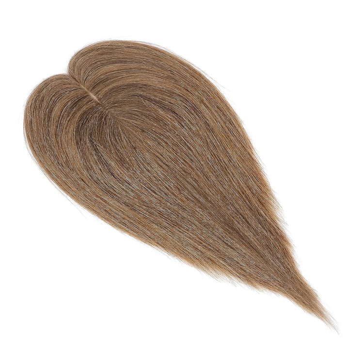 Silk-co Haarteile Echthaar Clip in Extensions Echthaar Toupee Haarverlängerung Toupee Hair Extension