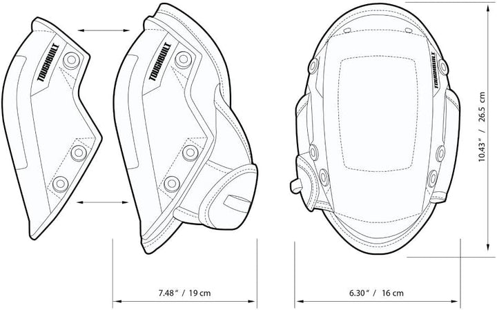 ToughBuilt tou-kp-g201 gelfit Rocker Knie Pad Set